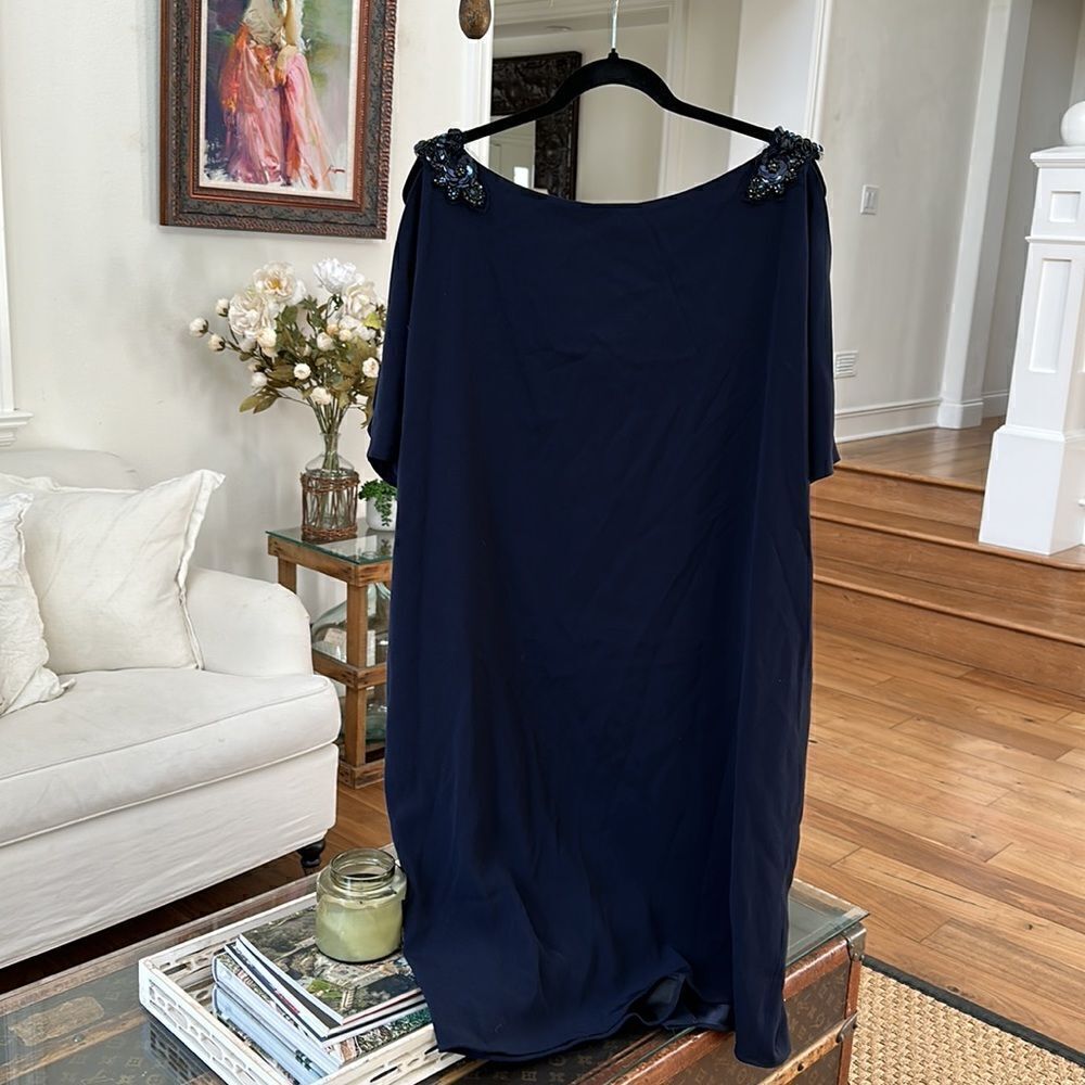 Teri Jon by Rickie Freeman Dress Size 20 NEW with tags NAVY